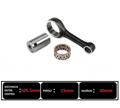 BIELA HONDA 125 TODAY- TITAN 99- 01-  XLR (STD)