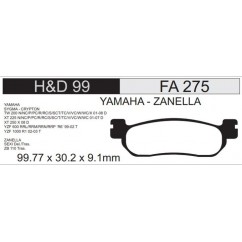 PASTILLA FRENO YAMAHA CRYPTON T-105 -  SIGMA -  XT 225 (STD)