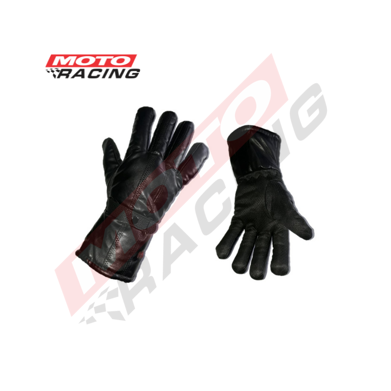 GUANTES IMPERMEABLE CUERO ECOLOGICO LARGO C/POLAR "M"