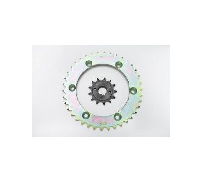 CORONA Y PIÑON HONDA XR 250 TORNADO DORADA Z-38- 13 (STD)