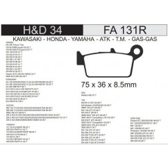 PASTILLA FRENO HONDA FALCON- XRE 300- XR 250R TRASERA FA131 (STD)