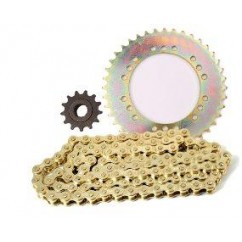 KIT TRANSMISION YAMAHA XTZ 250 40- 13 C- CADENA DORADA (STD)