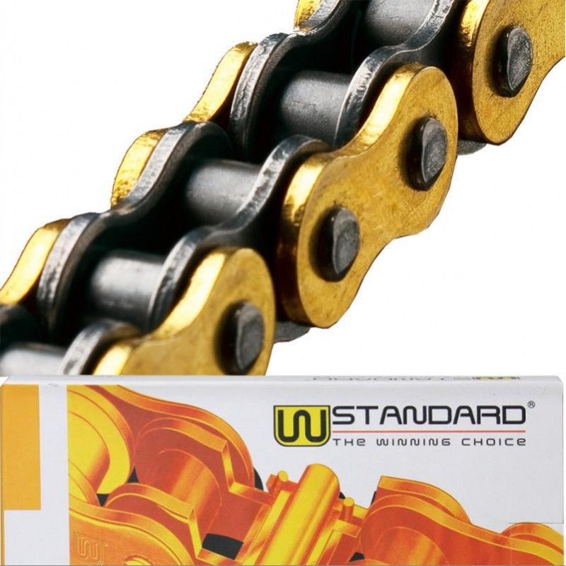 CADENA TRANSMISION (428) 428Hx136 REFORZADA DORADA (STD)