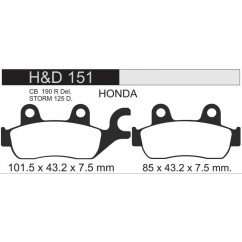 PASTILLA FRENO HONDA CB 190 R DELANTERA - HD151 (STD)