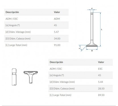 VALVULA ADM- ESC MOTOMEL XPLORA 250- SKUA 200- PANTHER 250 (STD)