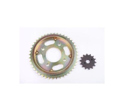 CORONA Y PIÑON HONDA CB1 125 44- 14 DORADA (STD)