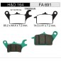 PASTILLA FRENO HONDA WAVE 110S- YAMAHA FZ 16 NEW- SZ 150 RR (STD)