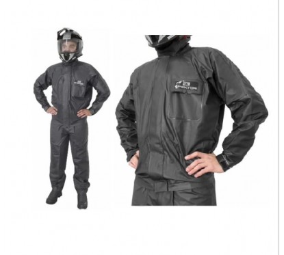 TRAJE PARA LLUVIA HOMBRE NEGRO "XXL" (SPEKTOR)