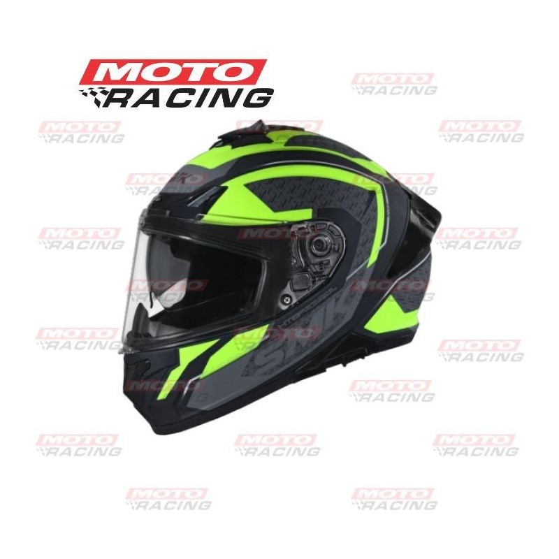CASCO TYPHOON RD1 AMARILLO-NEGRO MATE C- VISOR SMK "M"