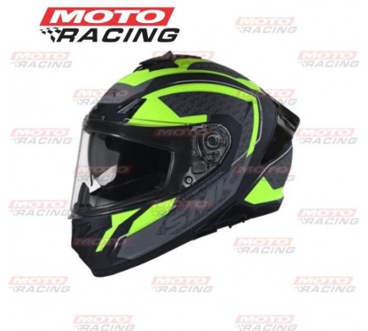 CASCO TYPHOON RD1 AMARILLO-NEGRO MATE C- VISOR SMK "M"