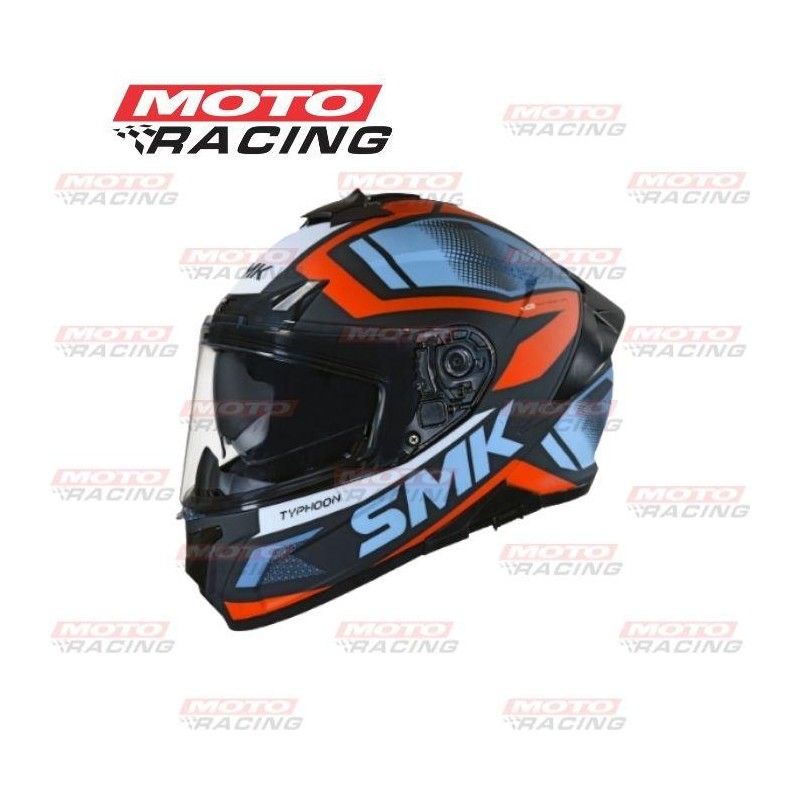 CASCO TYPHOON THORN NEGRO-NARANJA MATE C- VISOR SMK "XL"