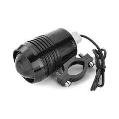 FARO TUNNING AUXILIAR NEGRO REDONDO C-  SOPORTE 10W