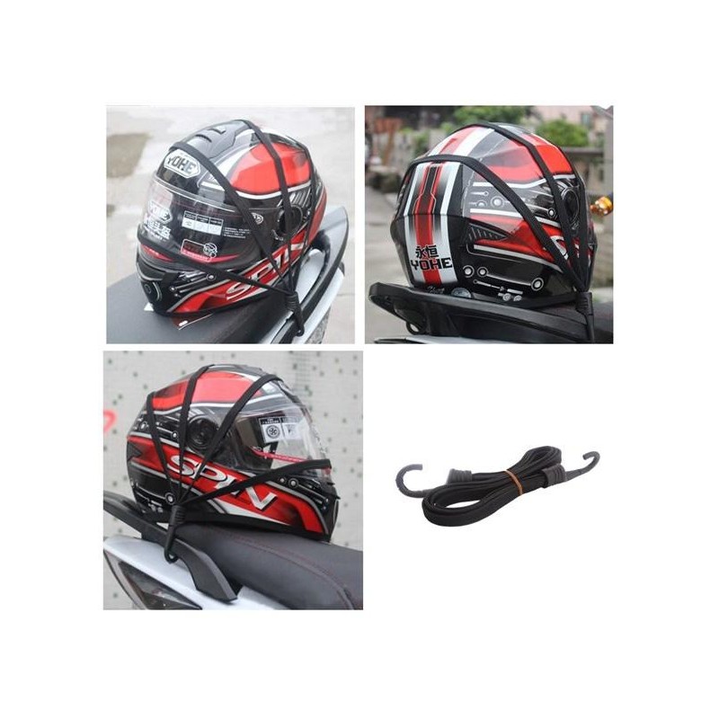 ACCESORIOS RED PORTA CASCO NEGRA 2 GANCHOS