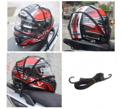 ACCESORIOS RED PORTA CASCO NEGRA 2 GANCHOS