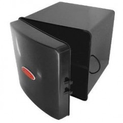 CAJA PIZZERA C/ESTANTE NEGRO 41x41x50