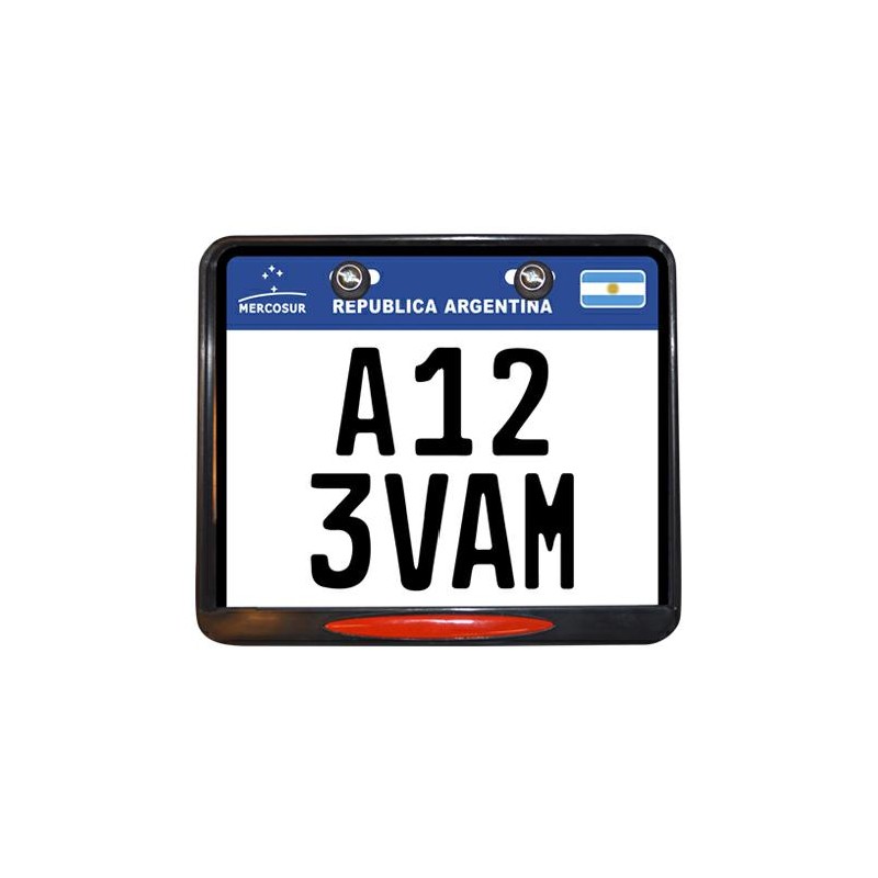 PORTA PATENTE M-  NUEVO MERCOSUR C- KIT INSTALACION (VC)