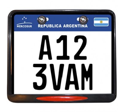 PORTA PATENTE M-  NUEVO MERCOSUR C- KIT INSTALACION (VC)