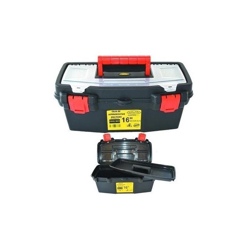ACCESORIOS CAJA HERRAMIENTAS 16 MULTIUSO 40.5x20.5x18 (VC)