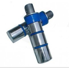 PEDALIN TRASERO UNIVERSAL ALUMINIO PULIDO / ROJO