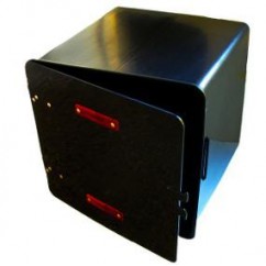 CAJA PIZZERA C- ESTANTE SUPER 41x41x41 NEGRA (VC)