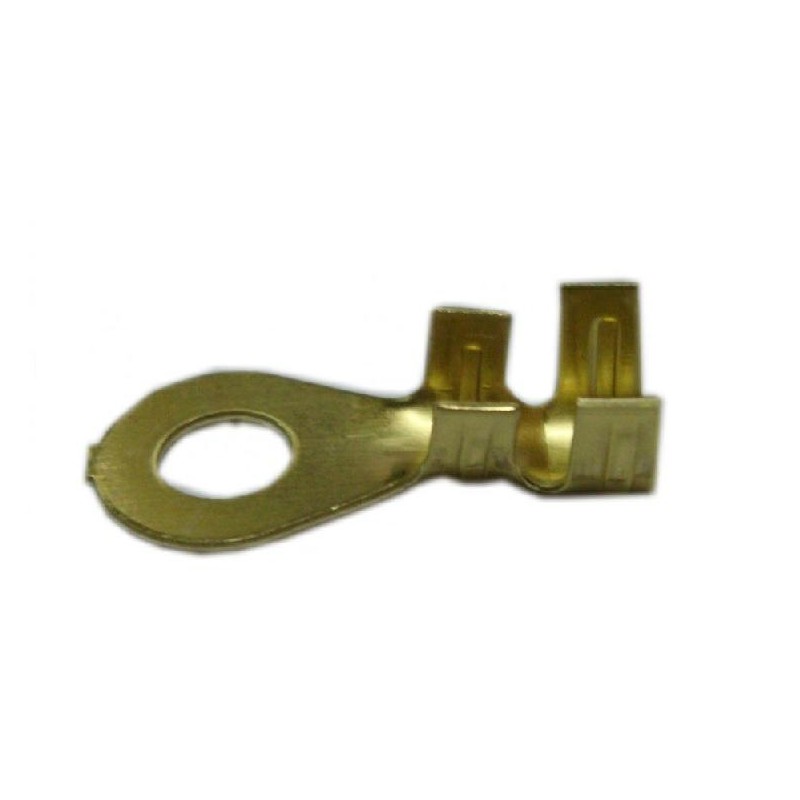 TERMINAL PARA BATERIA OJAL 6mm BRONCE