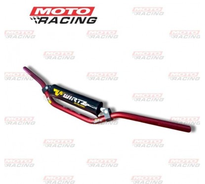 MANUBRIO MX X6 22mm ALTO ROJO (WIRTZ)
