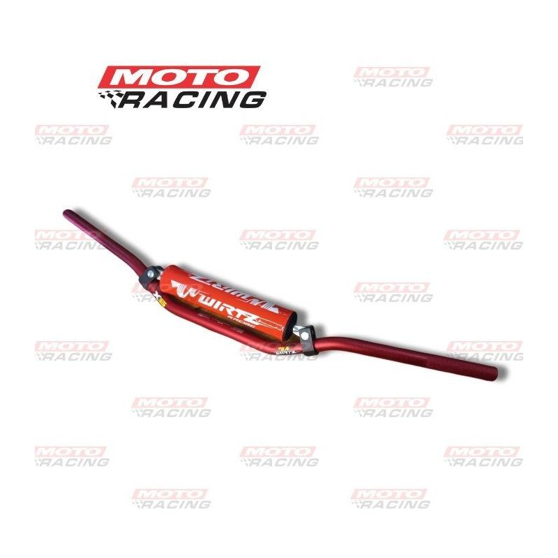 MANUBRIO MX X6 22mm BAJO ROJO (WIRTZ)