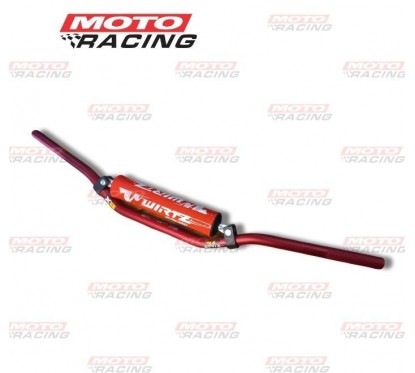 MANUBRIO MX X6 22mm BAJO ROJO (WIRTZ)