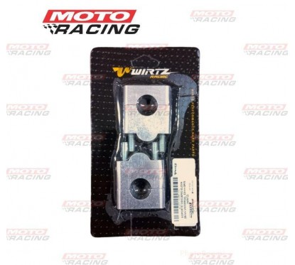 SOPORTE MANUBRIO ELEVA 25mm UNIVERSAL 22mm GRIS (WIRTZ)