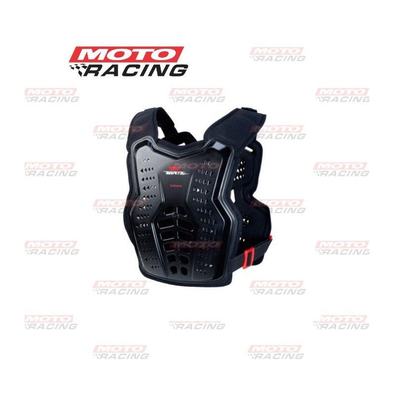 PECHERA ELEVATE NEGRO- ROJO (WIRTZ)