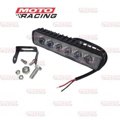 FARO LED AUXILIAR 27W RECTANGULAR BLANCO 6 CHIP LED (LUXLED)