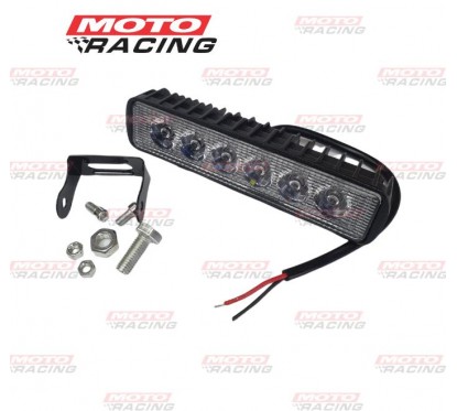 FARO LED AUXILIAR 27W RECTANGULAR BLANCO 6 CHIP LED (LUXLED)