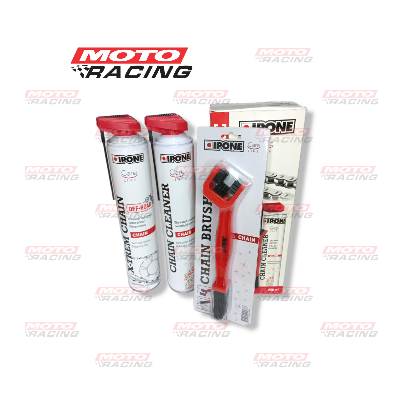 KIT CHAIN OFF ROAD LIMPIA -  ACEITA CAD C- CEPILLO x750 IPONE