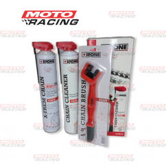 KIT CHAIN ROAD LIMPIA -  ACEITA CAD C- CEPILLO x750 IPONE