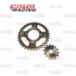 CORONA Y PIÑON HONDA WAVE NF 100-  GILERA SMASH 110 Z-36- 14 (CHOHO)