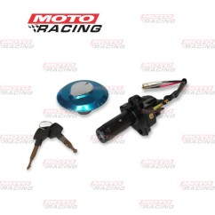 LLAVE CONTACTO HONDA FALCON NX 400 SET C- TAPA TANQUE (OKINOI)