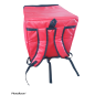 BOLSO TERMICO DELIVERY 6 PIZZAS C- CIERRE Y ESTRUC. PEDIDO YA