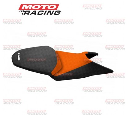 TAPIZADO ASIENTO KTM DUKE 200 -  390 NARANJA -  NEGRO (FMX)