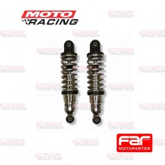 AMORTIGUADOR TRAS HONDA BIZ C-100 TUNNING 247mm CROMADO