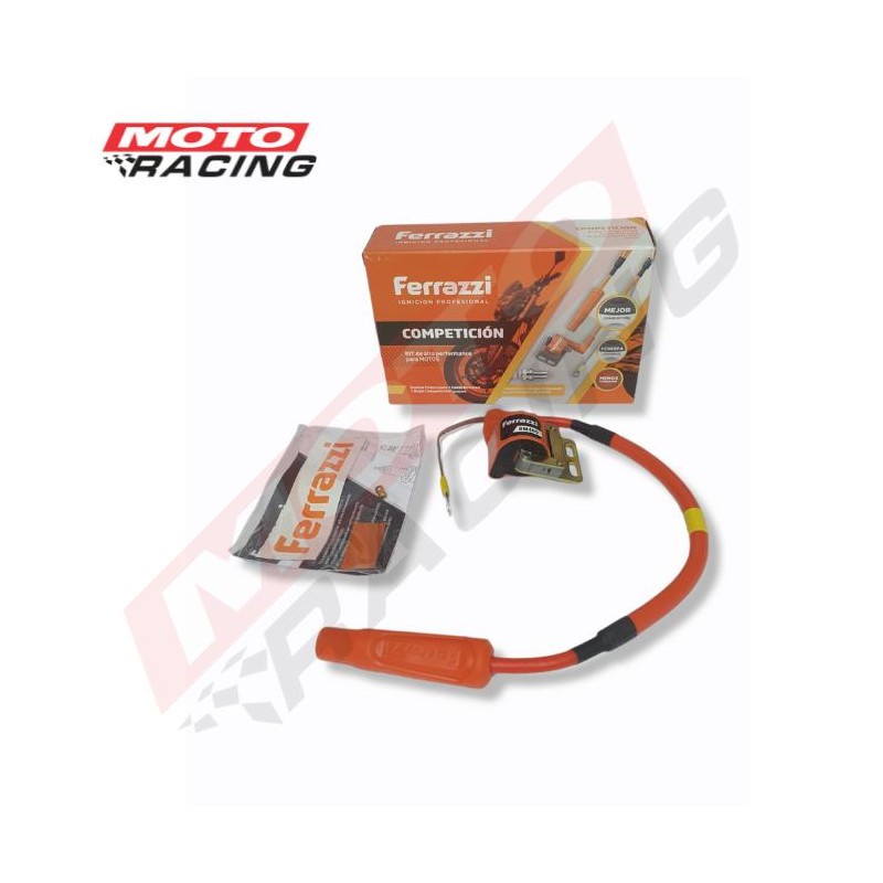 BOBINA COMPETICION C- CAPUCHON Y CABLE 180° RECTO (FERRAZZI)