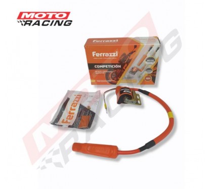 BOBINA COMPETICION C- CAPUCHON Y CABLE 180° RECTO (FERRAZZI)