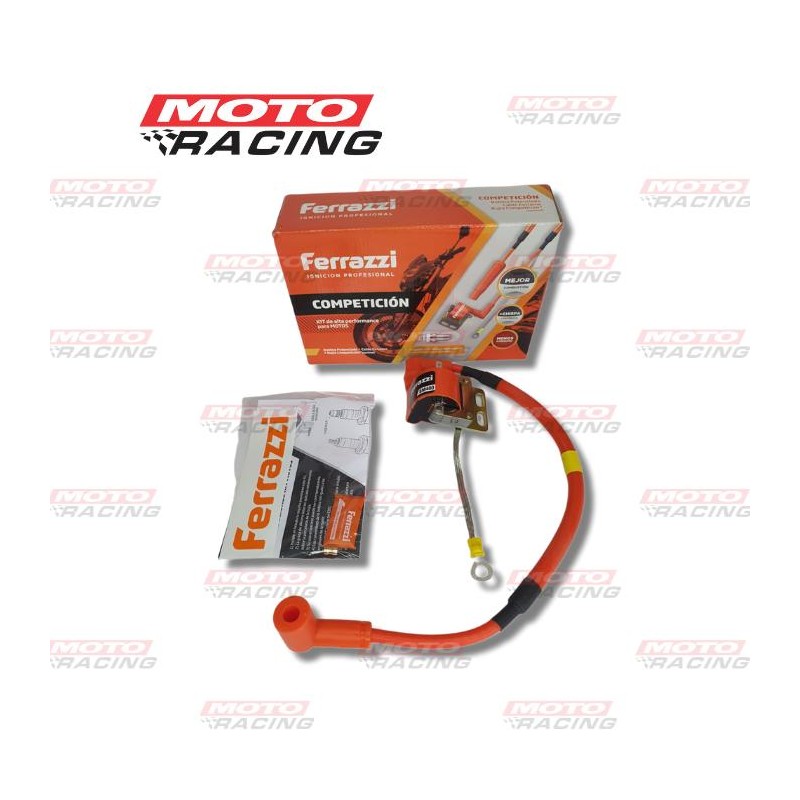 BOBINA COMPETICION C- CAPUCHON Y CABLE 90° CURVA (FERRAZZI)