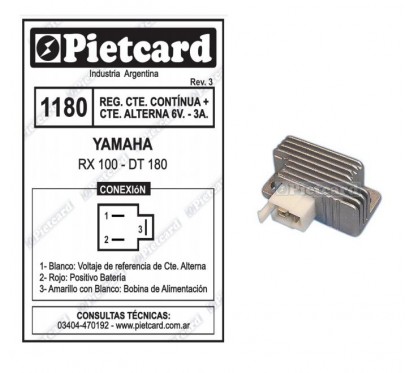 REGULADOR YAMAHA RX 100 6v