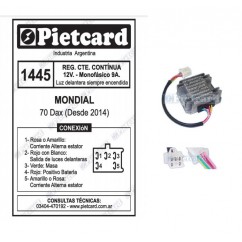 REGULADOR MONDIAL DAX 12V 9A (PIETCARD)