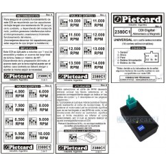 CDI UNIVERSAL PROGRAMABLE A MAGNETO 16 CORTES 5 PIN (PIETCARD)