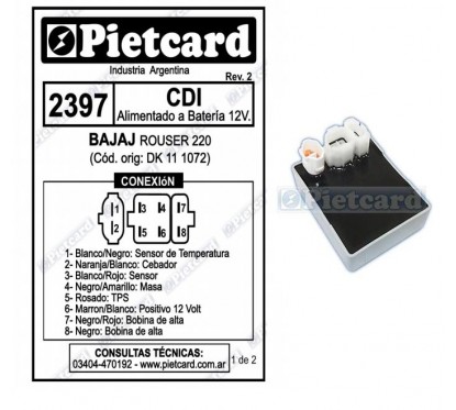 CDI BAJAJ ROUSER 220 12V (PIETCARD)