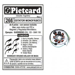 ESTATOR GXL 125-  GMX 150 (8 POLOS)