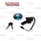 LLAVE CONTACTO HONDA BROS NXR 125 SET C/TAPA TANQUE (OKINOI)