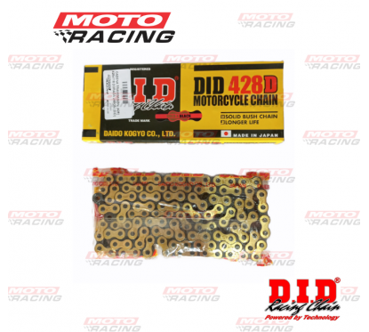 CADENA TRANSMISION (428) 428x118 DORADA JAPON (DID)