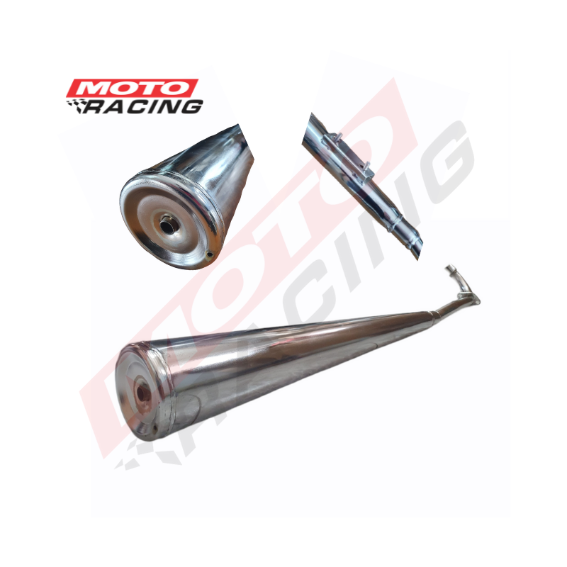 ESCAPE HONDA BIZ SOPORTE C/ TORNILLO CROMADO MOTORACING